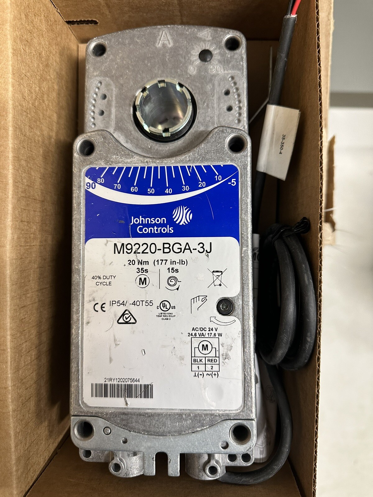 johnson controls M9220 Series Electric Spring-Return Actuator