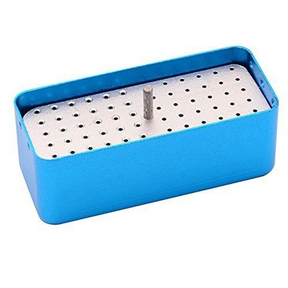 1~4PCS 72 Holes Dental FG Bur Endo File Holder Stand Autoclave Disinfection Case