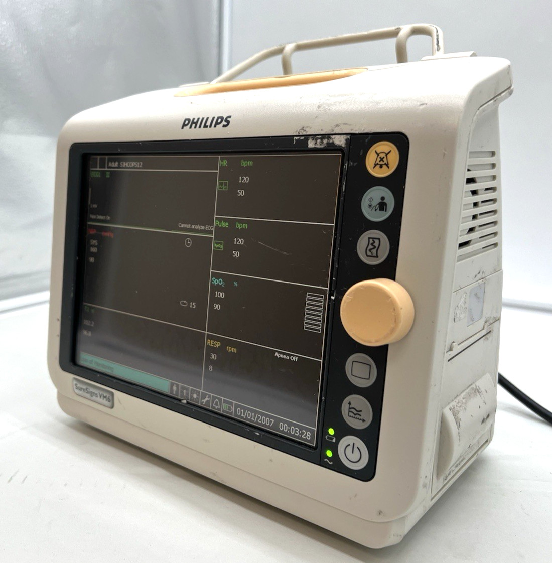 Philips SureSigns VM6 Vital Signs Monitor (For Parts)