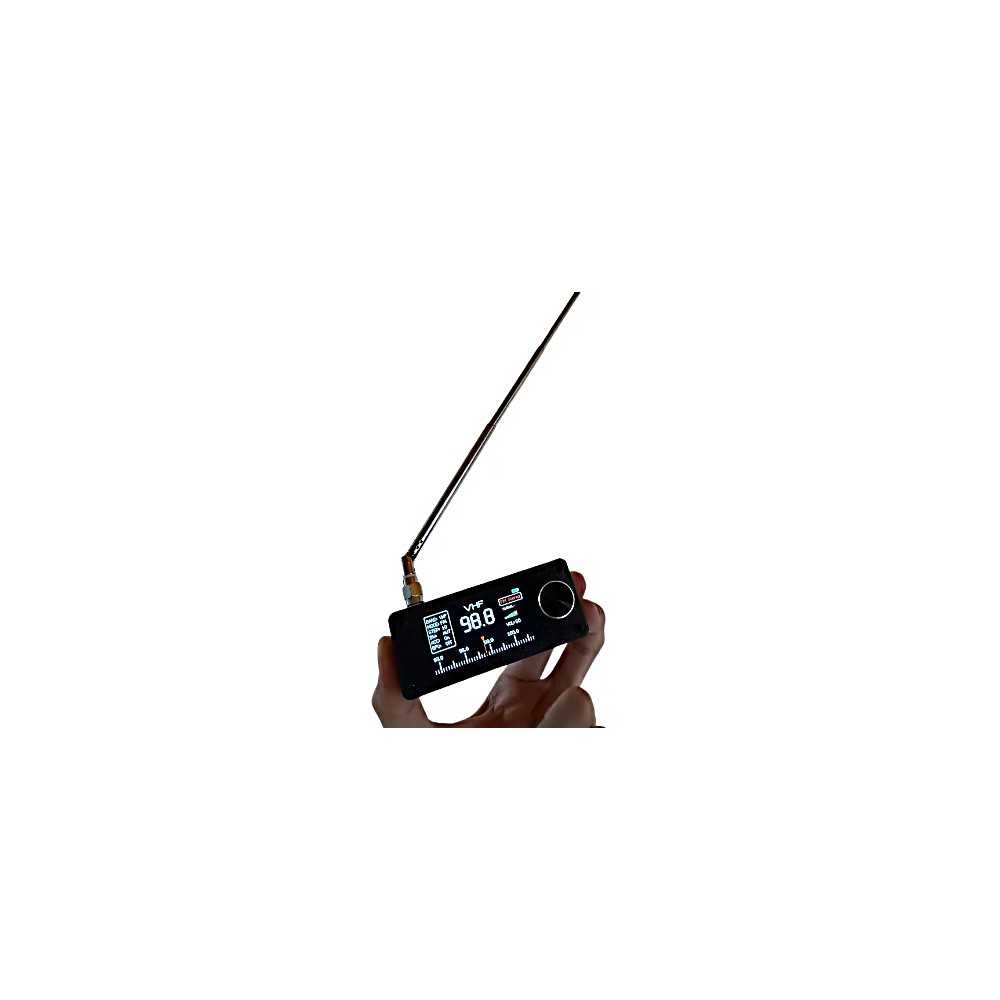 SI4732 Portable Radio 0.5-108MHz LSB USB AM FM Mini Pocket Radio 1.9′ Display US