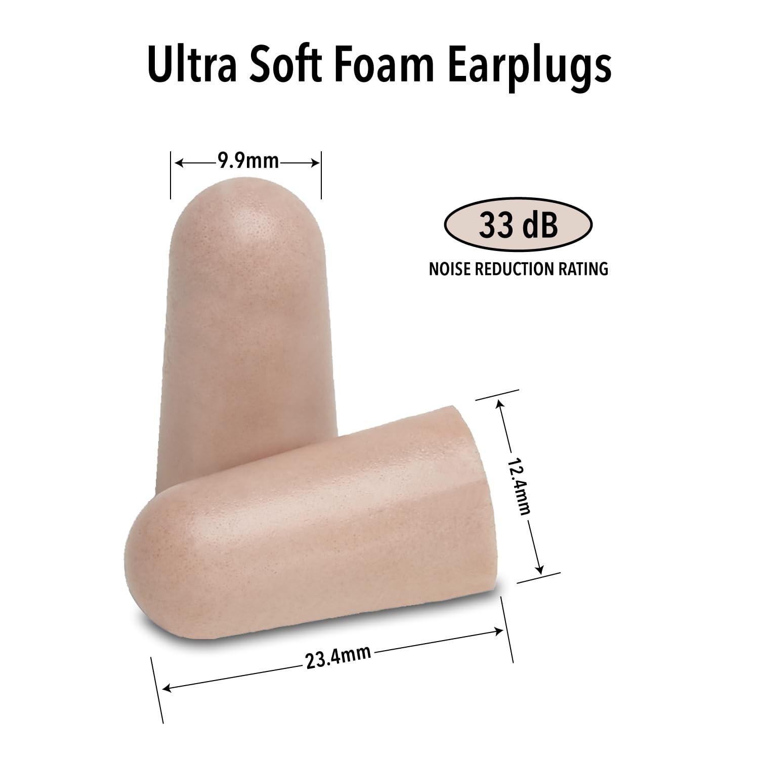 , Ultra Soft Foam Earplugs, 50 Count