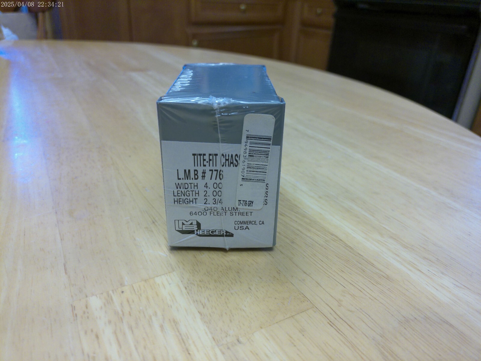 LMB HEEGER ENCLOSURE HOBBY BOX TF776 ALUMINUM 4X2X2.75,NOS