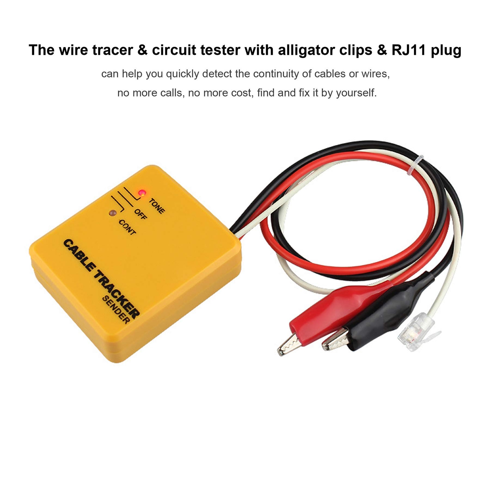 Electrical Wire Tracer Circuit Tester W/Tone Generator & Probe Kit Cable Signal