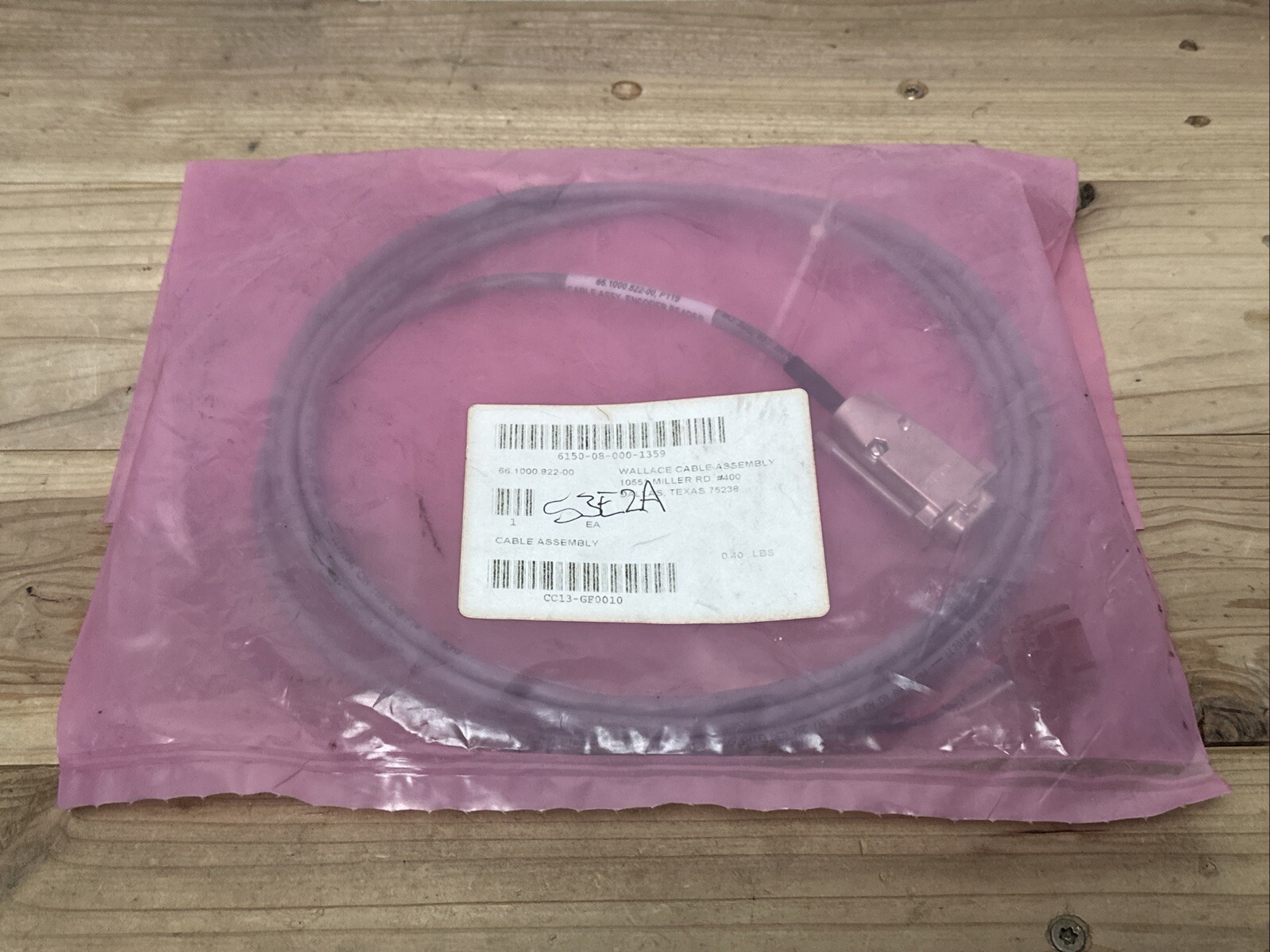 Wallace Cable Assembly 6150-08-000-1359 NEW