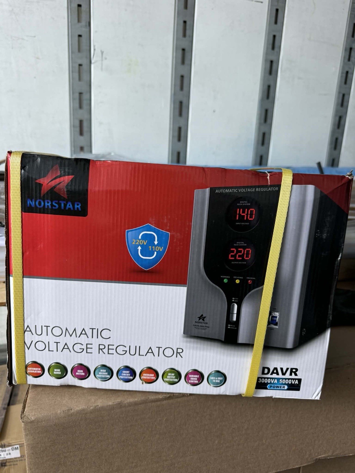 NORSTAR DAVR-3000 PRO Automatic Voltage Regulator 220V 3000VA Overload Protecti…