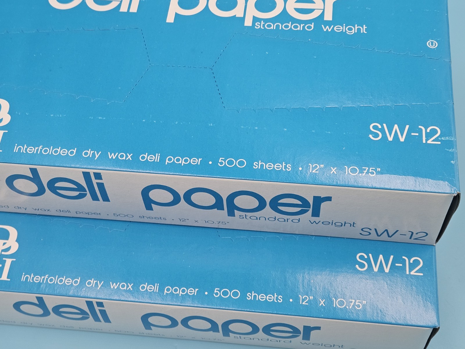 12″ X 10.75″ Dry Waxed Deli Paper Pop-Up Sandwich Food Wrap Sheets 2-Pack of 500