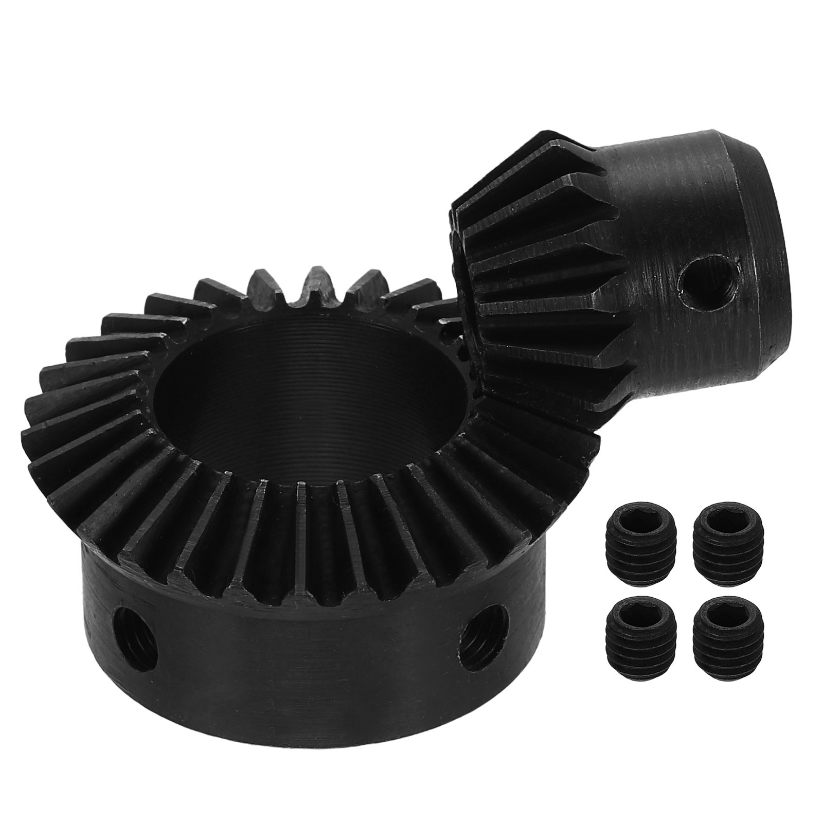 2Pcs Tapered Bevel Gear Set, 1.5 m 1:2 (15T/30T) Bevel Gear(10/25mm Shaft Hole)