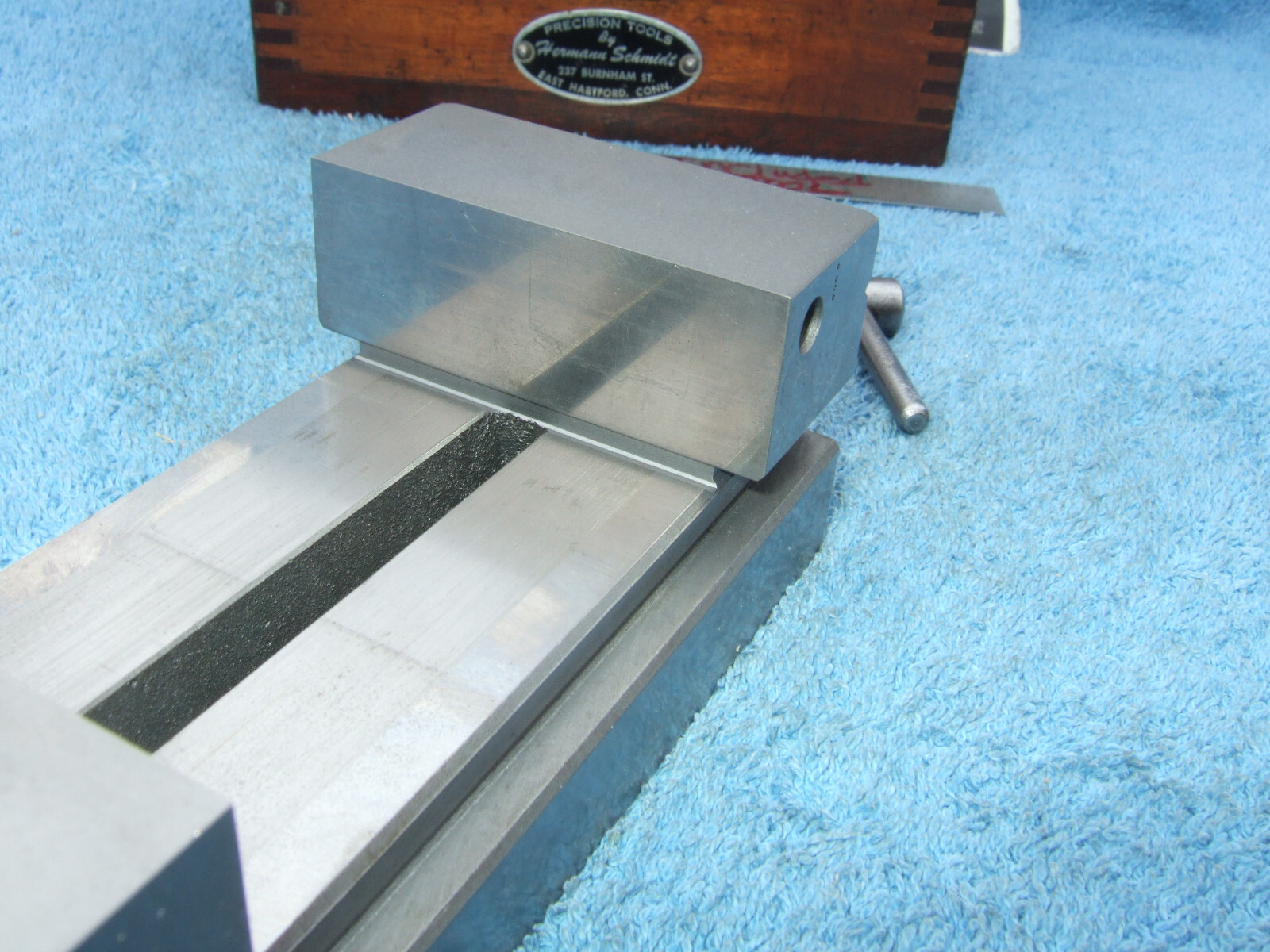 HERMANN SCHMIDT USED V0-4WOH GRIND VISE CASE&WRENCH TOOLMAKER MACHINIST INSPECT