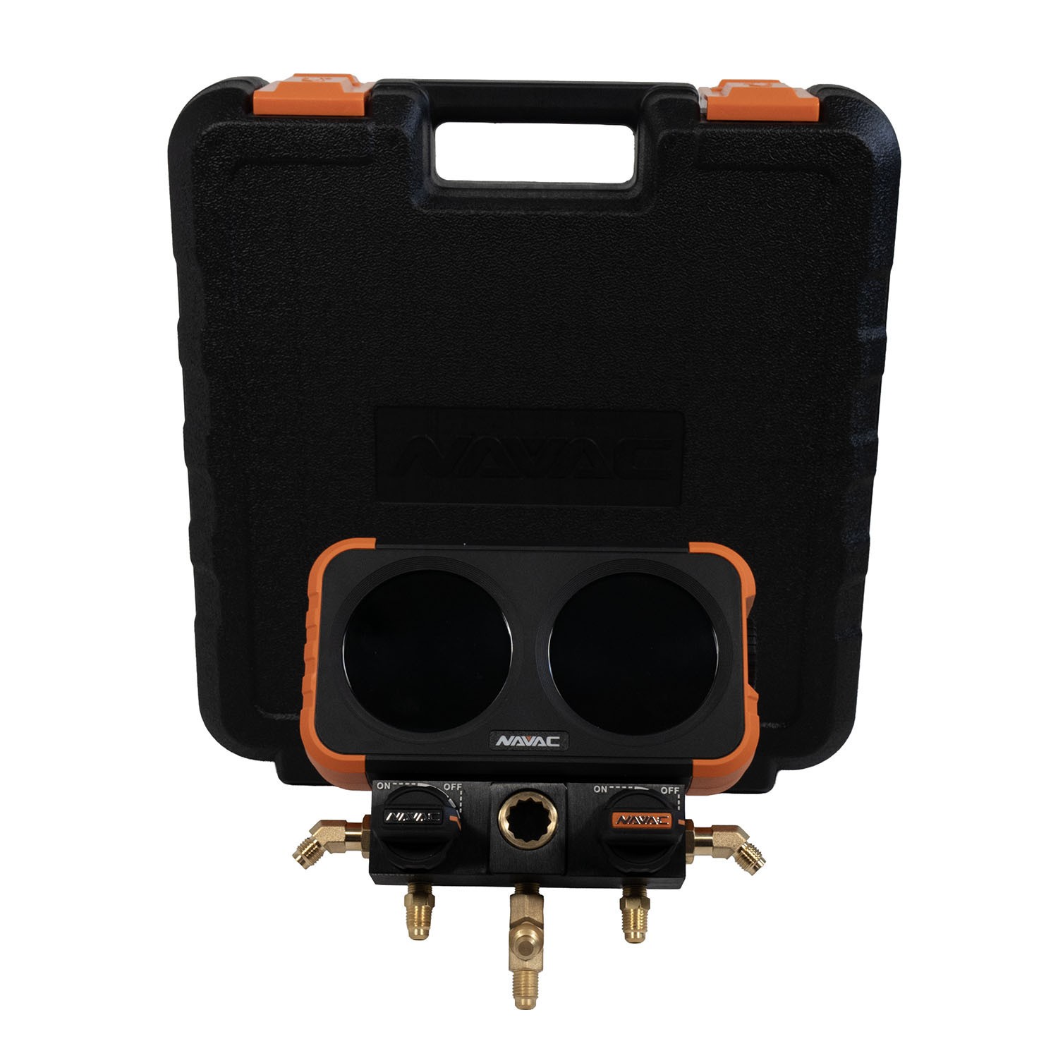 NAVAC N2DX FLEX-X 2-Valve Digital Manifold Gauge with HD Interface