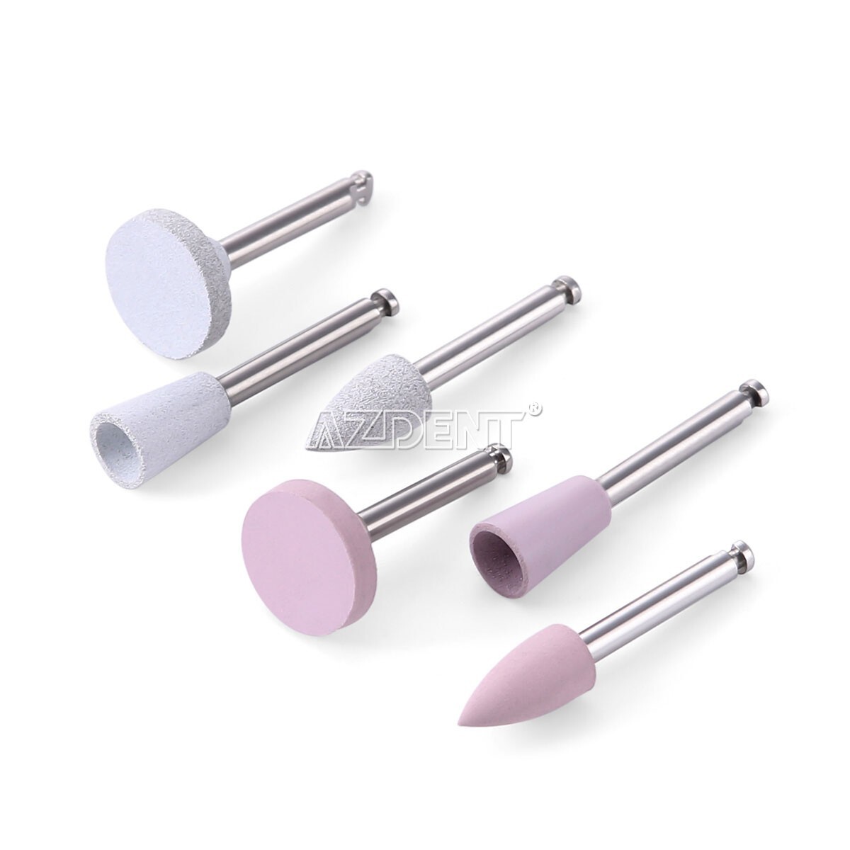 12Pcs Dental Composite Pulido Cepillos Disco Kit RA Silicona Pulidores AZDENT