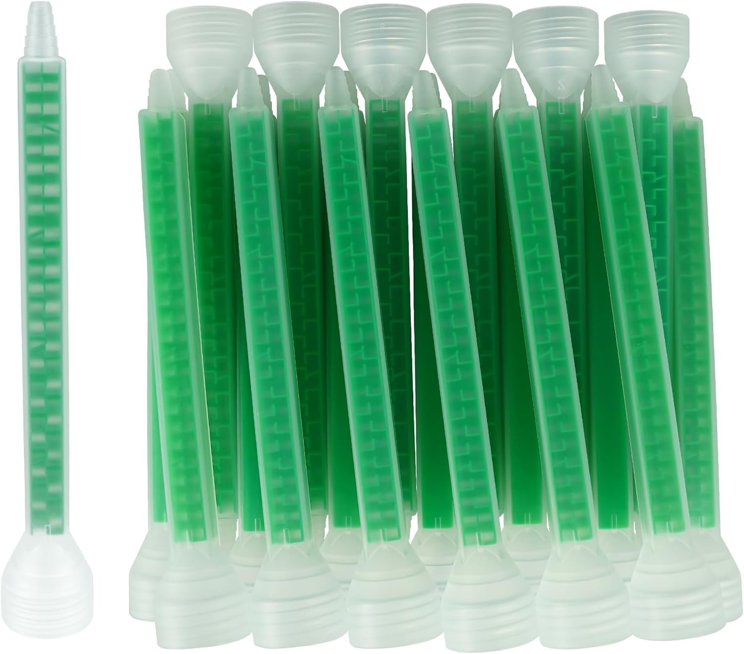 20 Pieces Mixing Nozzle Static Mix Nozzle Adhesive Tips Square