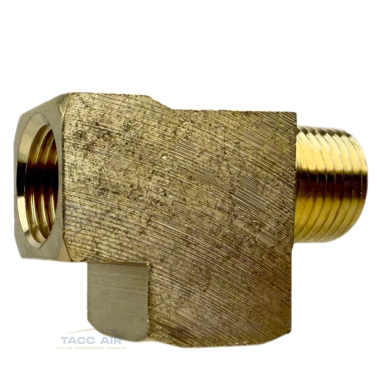 3/8″ NPT Solid Brass Branch Tee Fitting 3 Way With 2 Female And 1 Male Thread