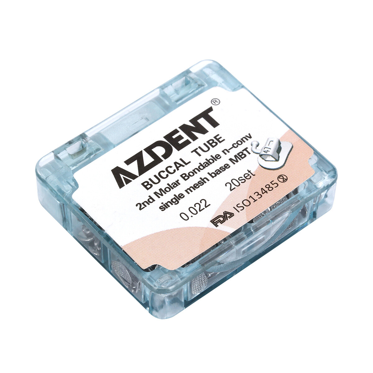 AZDENT Dental Orthodontic Buccal Tubes 1st Molar Bondable Non-Conv Roth /MBT.022