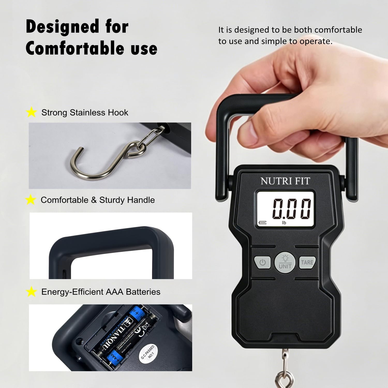 Luggage Weight Scale 110lb Hanging Luggage Scale for Suitcase