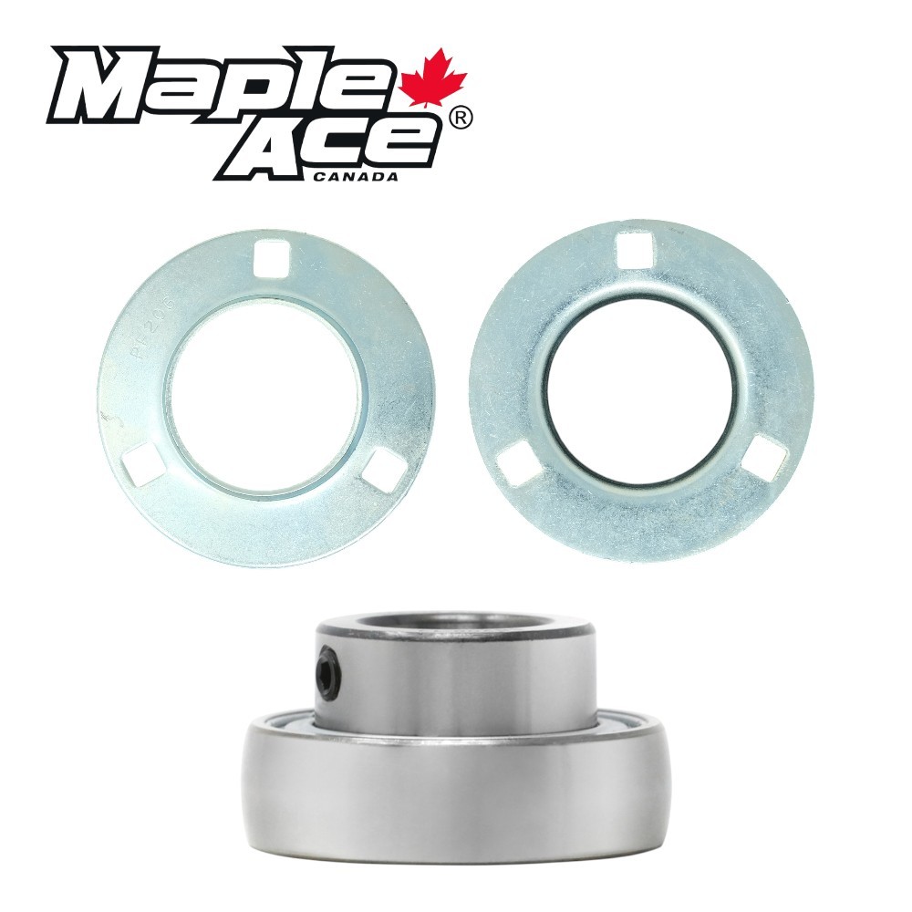SBPF202-10 Pressed Steel Housing Round Flanged 3-Bolt with Insert Bearing 5/8″