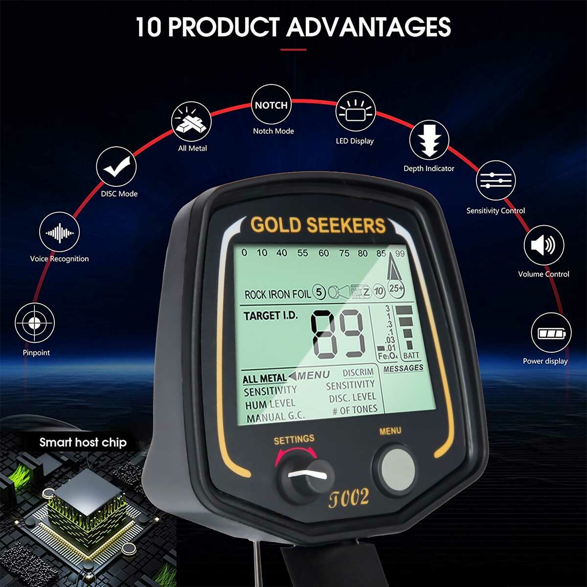 Replace For Teknetics T2 Limited Edition Metal Detector|11″ Searchcoils Included