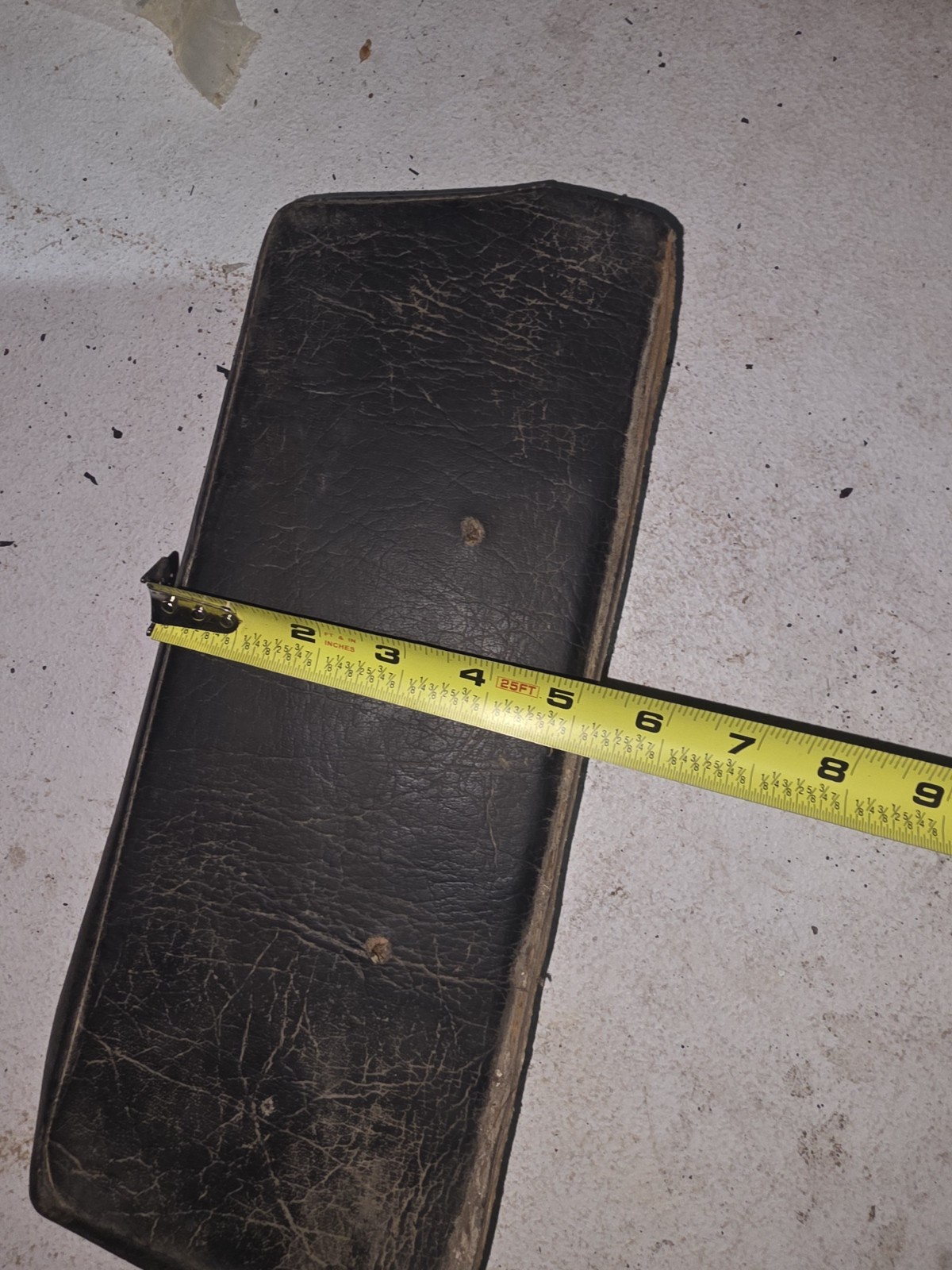 14″x5″ Tractor Seat Back Rest Cushion Black And White NOS Backrest