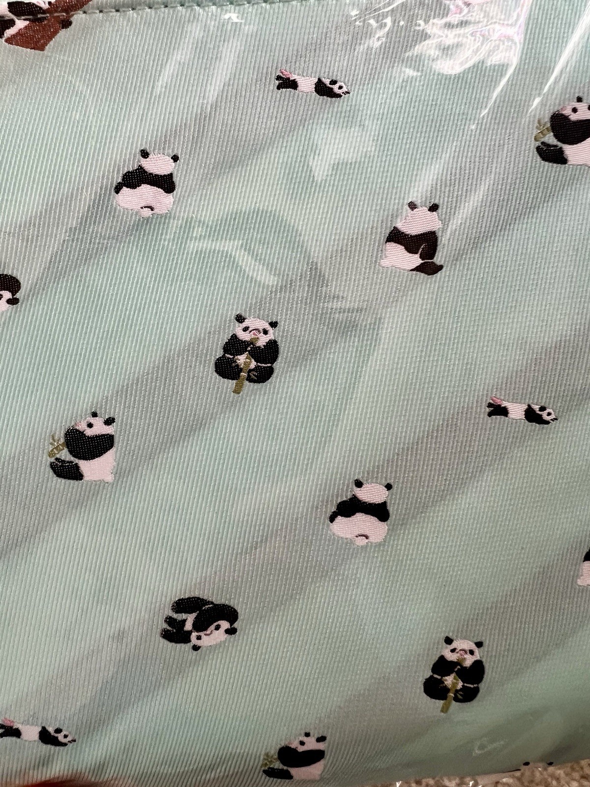 Hobonichi Large Drawer Pouch Panda Aqua Blue , NWT, Limited Edition