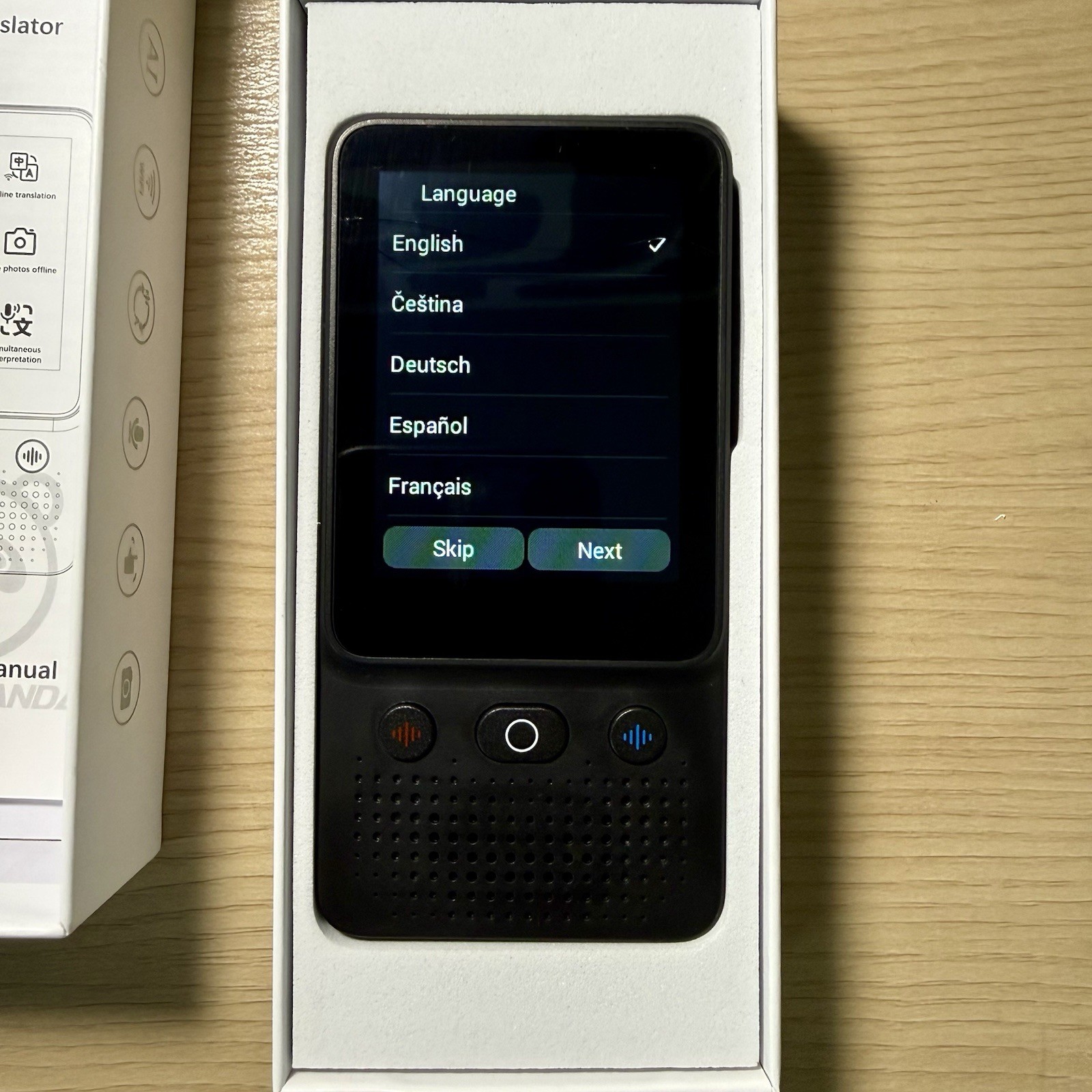 FUNNY PANDA Handheld WiFi Translator Device, English/Spanish Android Crack Disp