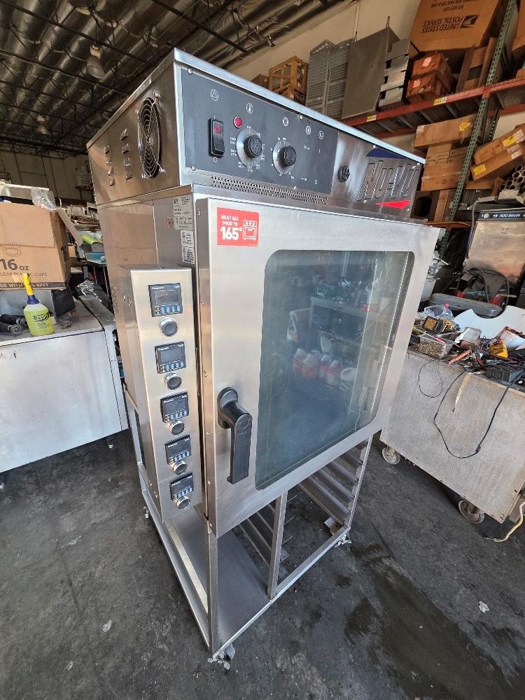 Nu‑Vu RM‑5T Single-Deck Countertop Convection Oven Stainless Steel Mobile Stand
