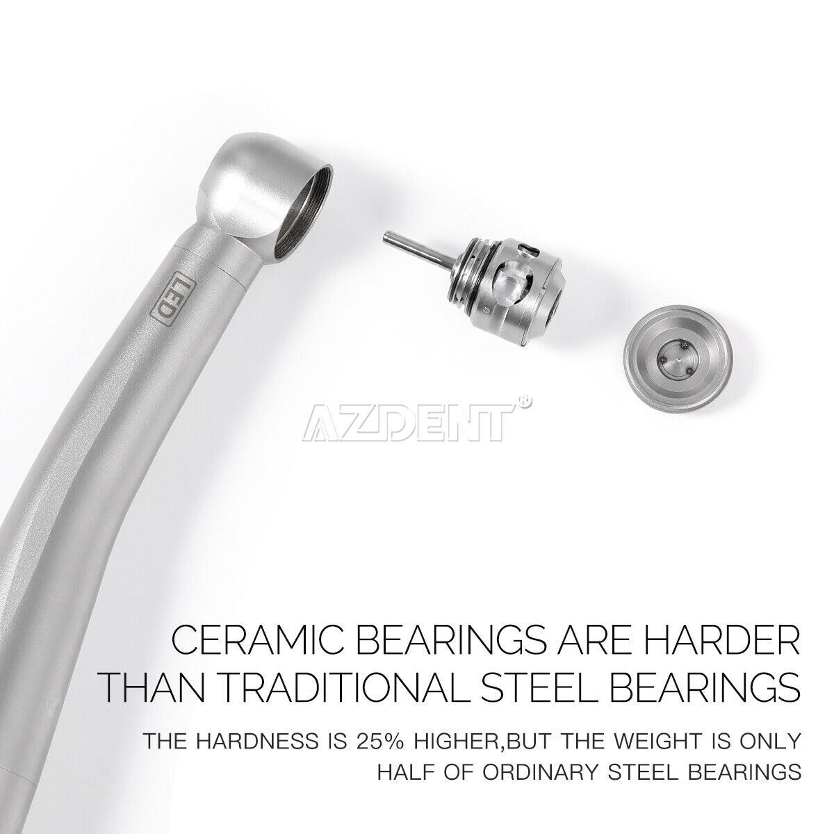 Dental LED E-generator High Speed Optic Handpiece with Quick Coupler 4Holes