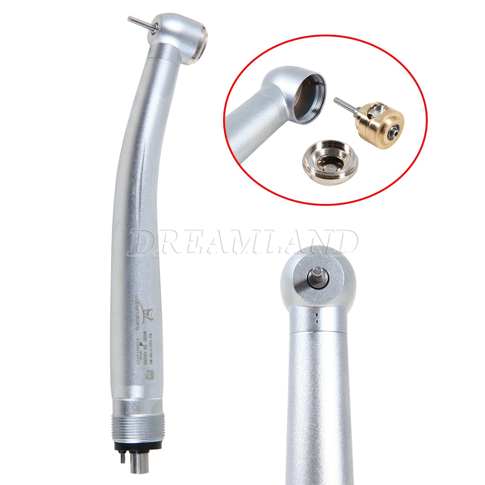 Dental Large head Push Button High Speed Handpiece Turbine 4 Hole Fit NSK YDA4