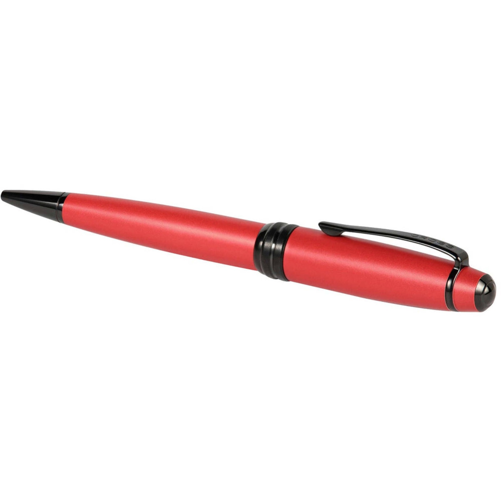 Cross Ballpoint Pen Bailey Matte Red Lacquer Finish Metal Body AT0452-21