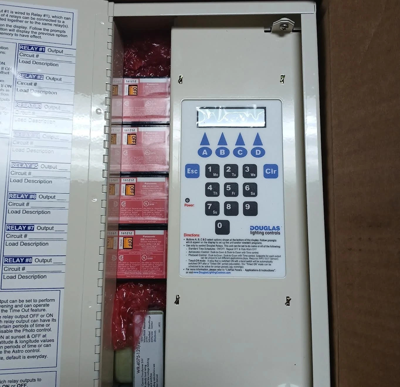 Douglas Lighting Controls LitePak Control Panel WPAK-33524