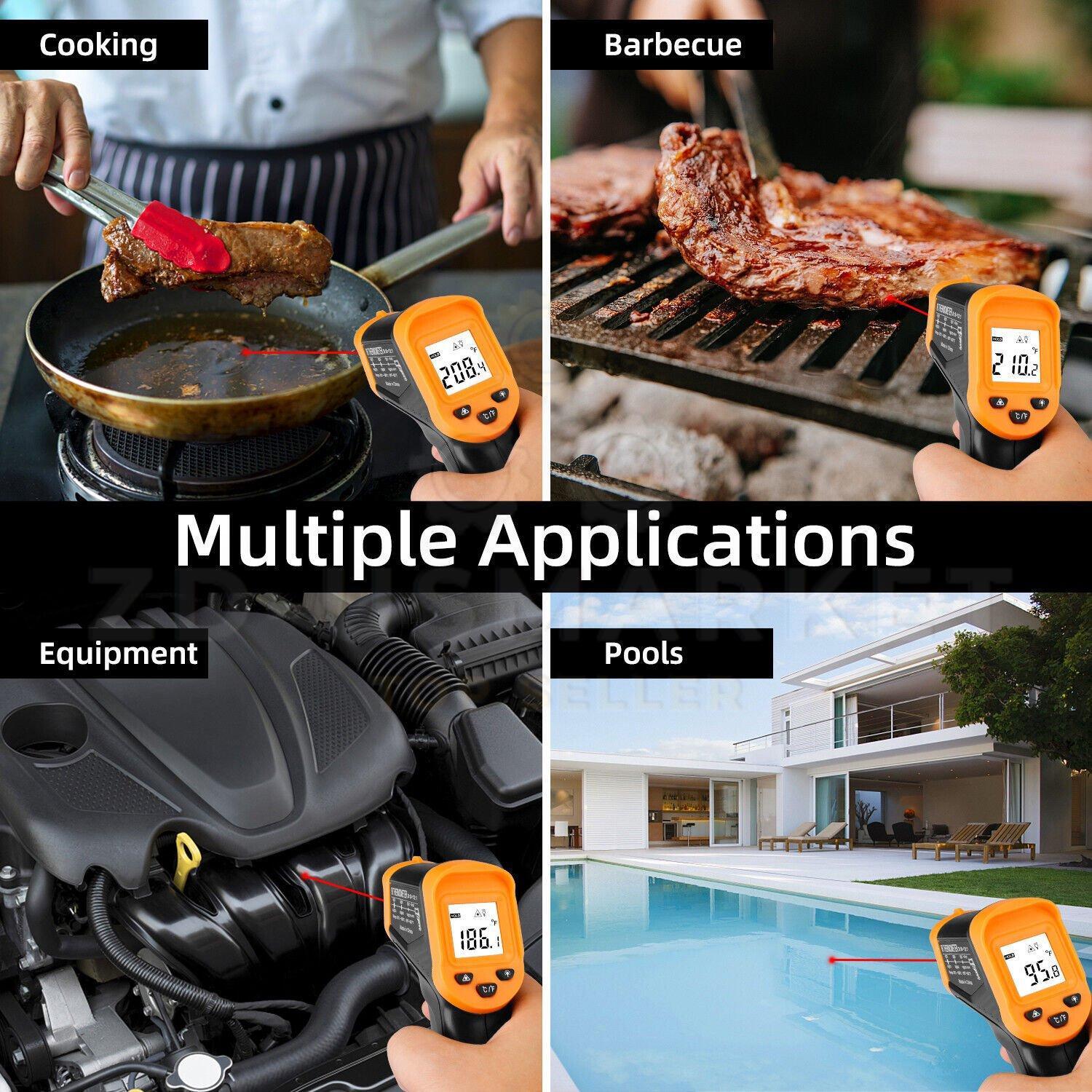 LCD Digital Non-contact Laser IR Infrared Thermometer Temp Meter Temperature Gun