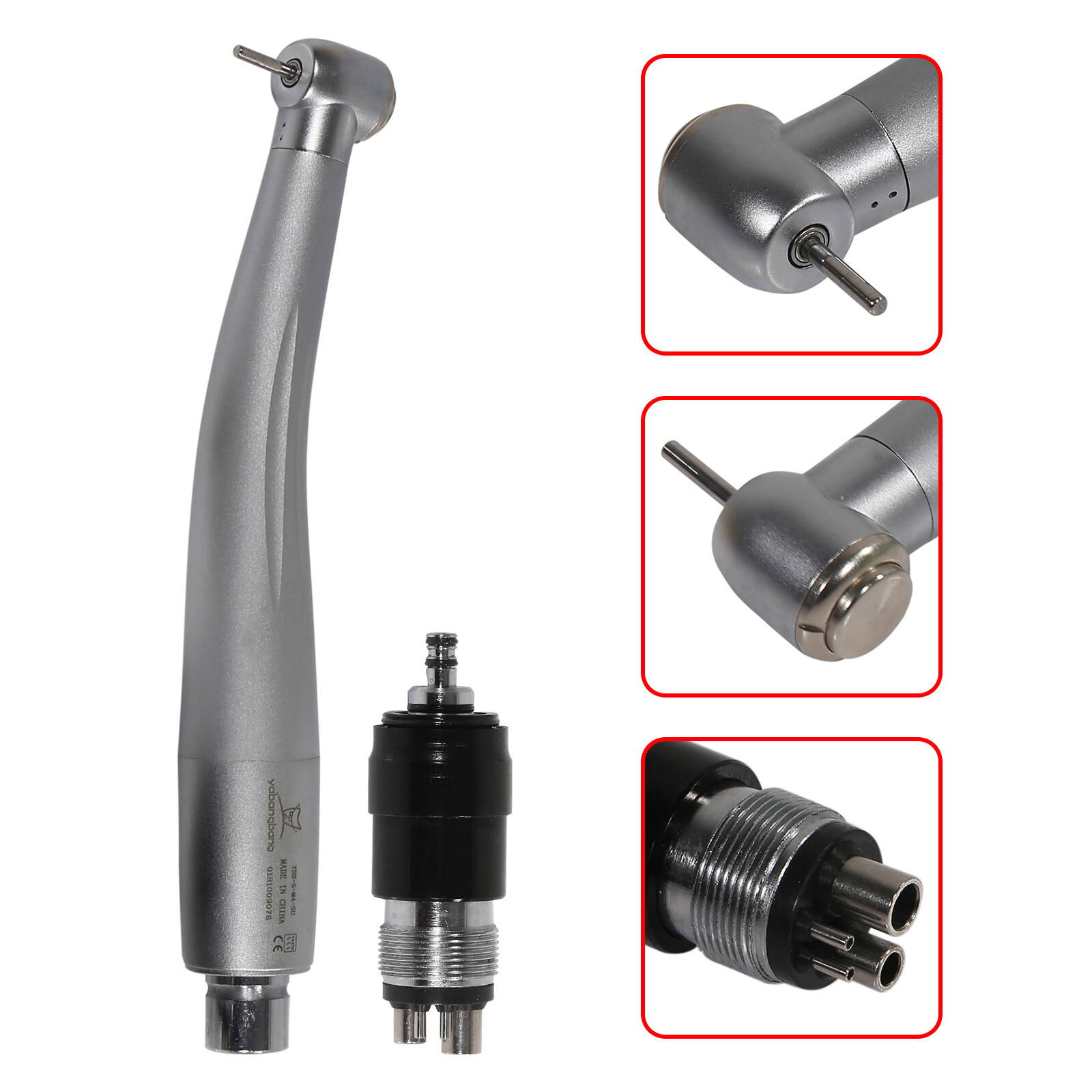 Dental High Speed standard head handpiece w/ Quick Coupler 4H fit NSK QD-J YBNK4