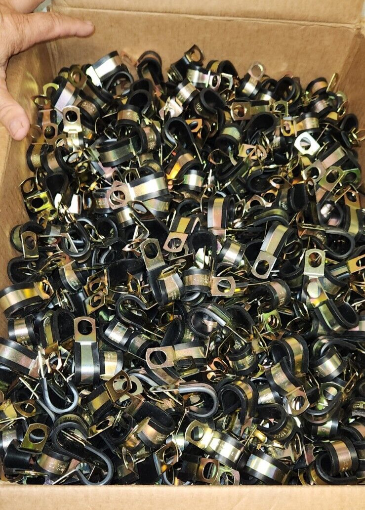 50 New 3/4″ Cable Clamp UMPCO S526G12 GZ Plated Steel S526G-12 Cushioned Loop