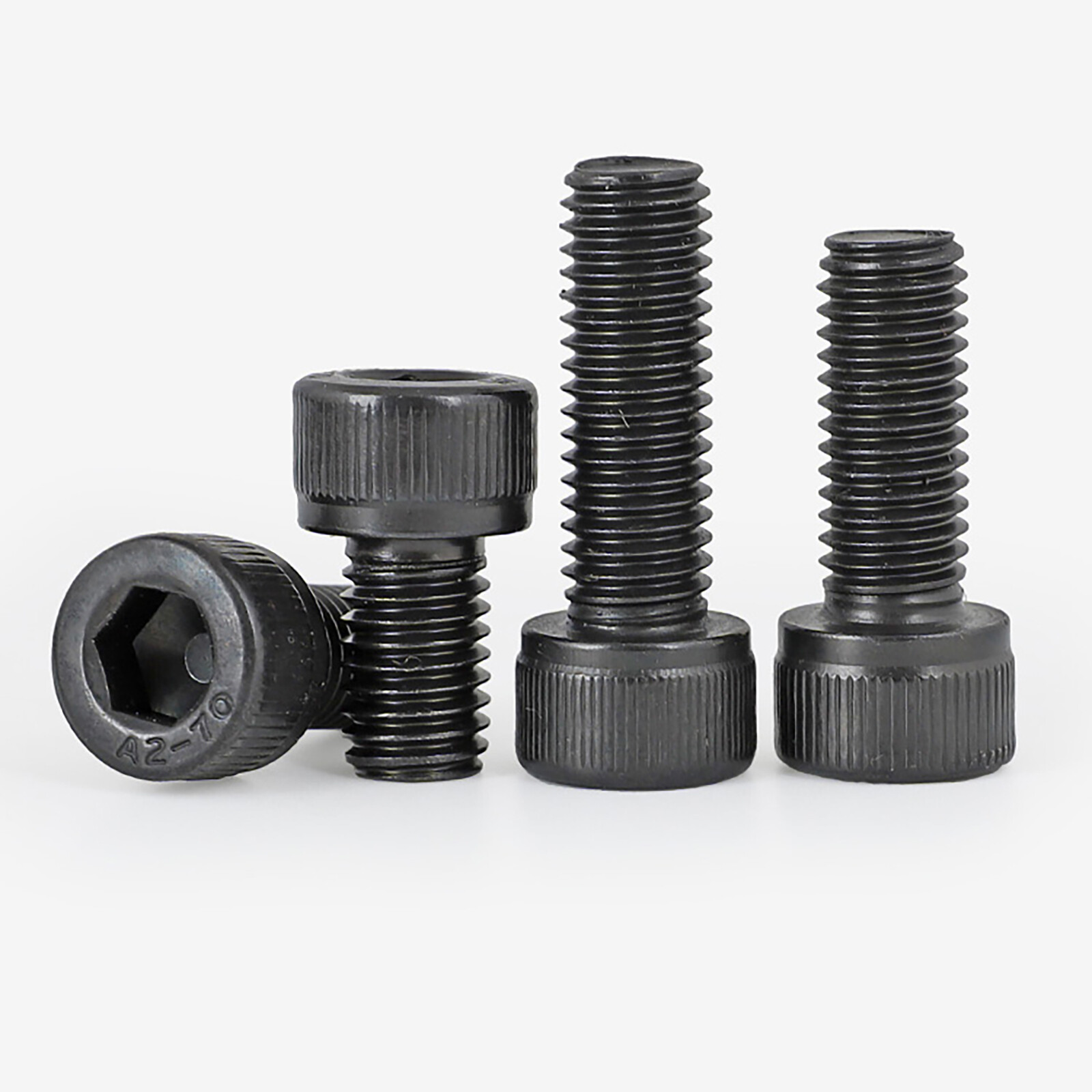 DIN 912 Black Cap Head Screws A2-70 Stainless Steel Allen Key Bolts M4 M5 M6 M8