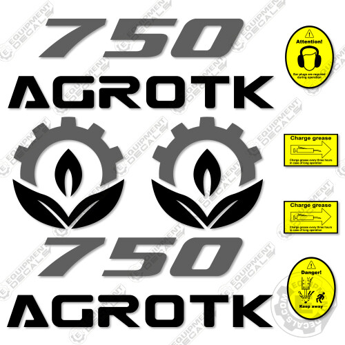 Fits Agrotk 750 Decal Kit Hammer Replacement Stickers – 7 YEAR OUTDOOR 3M VINYL!