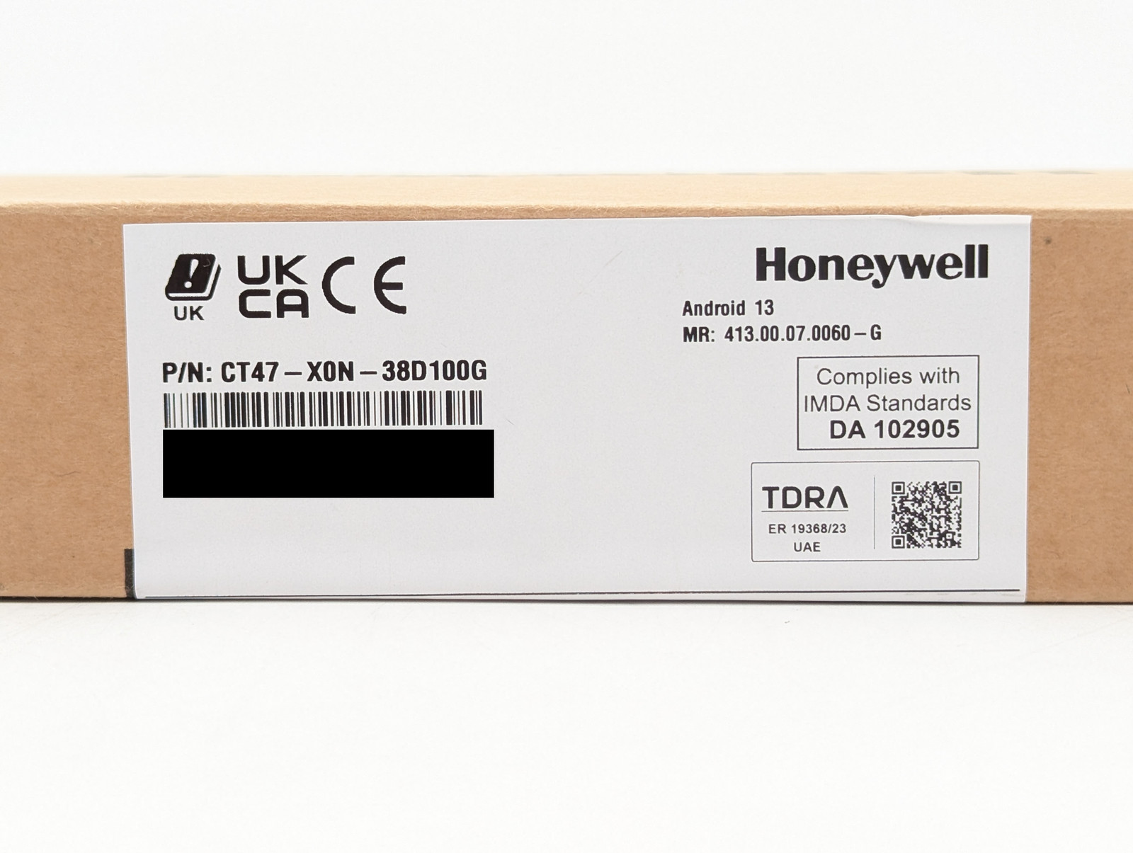 Honeywell CT47 Mobile Computer/Barcode Scanner w/ Battery (CT47-X0N-38D100G)