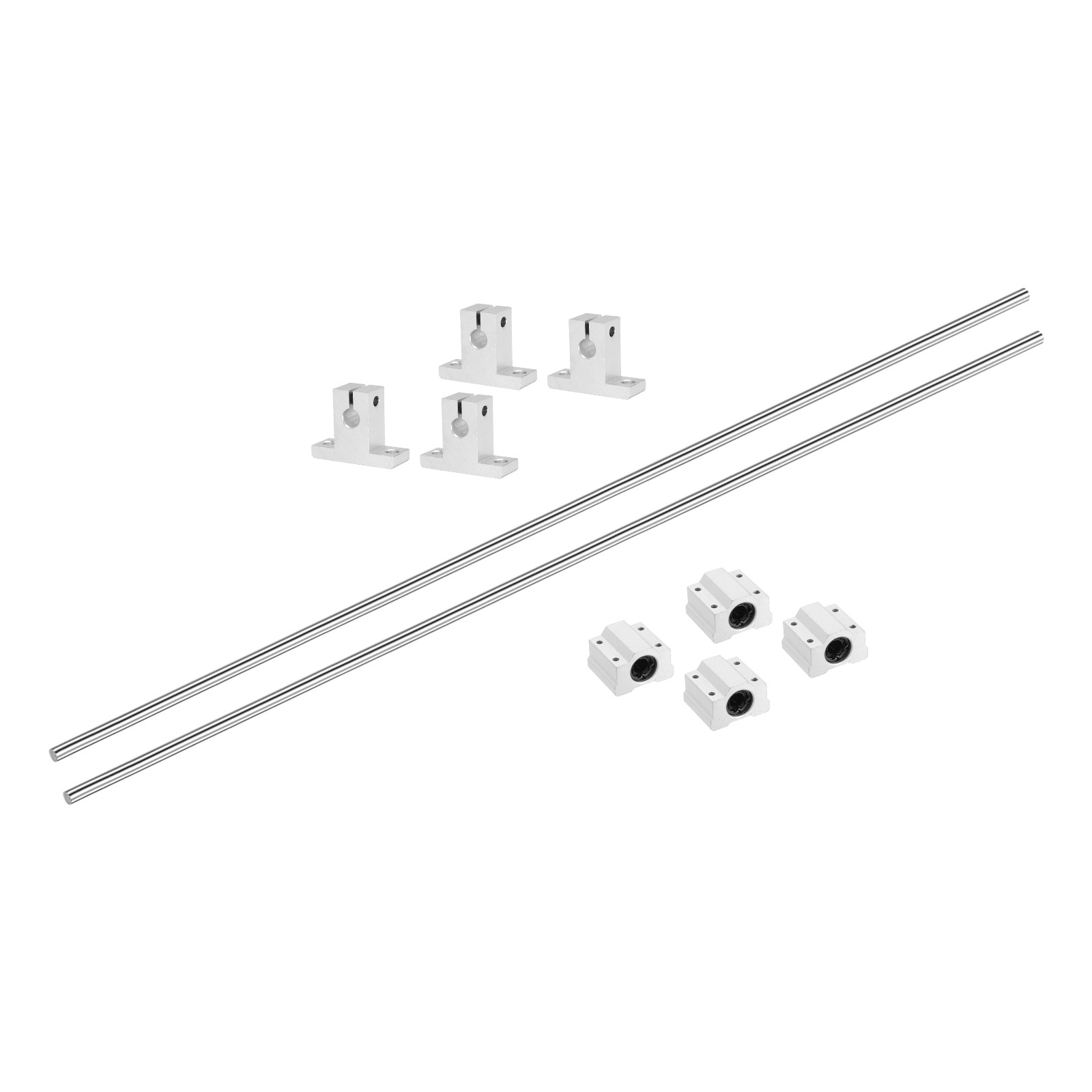 2 Pcs 1000mm Linear Motion Rail Guide with 4 PCS SCS8UU Bearing SK8 Rail Support