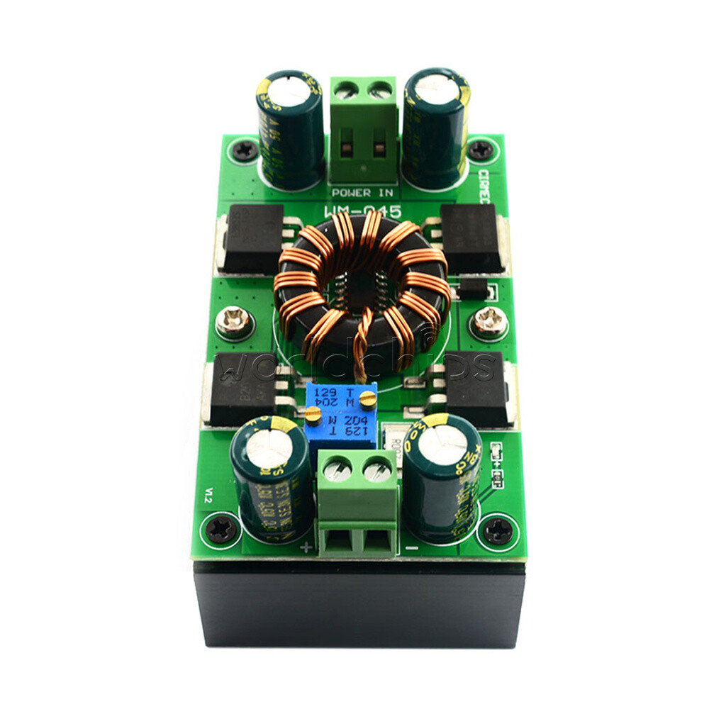 DC 5V~30V 300W 10A CC CV Auto Step-Up Step-Down Buck-Boost Power Supply Module