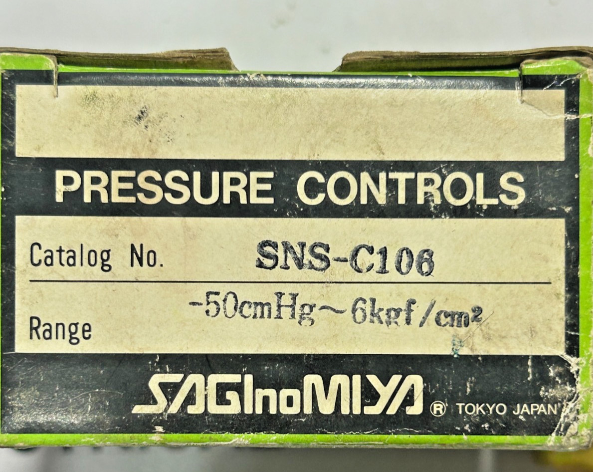 Saginomiya SNS-C106 Pressure Switch FREE FAST SHIPPING