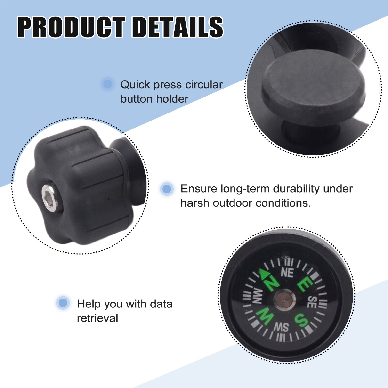 Range Pole Cradle Bracket for Trimble Handheld Open Data Collector with 2286