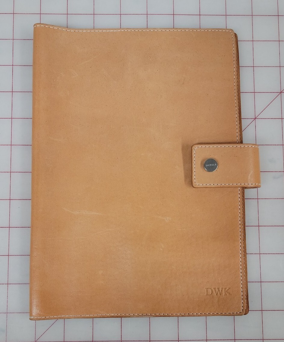 Shinola Journal Ipad Cover Natural Horween Leather USA Notebook 7.5×10.5″