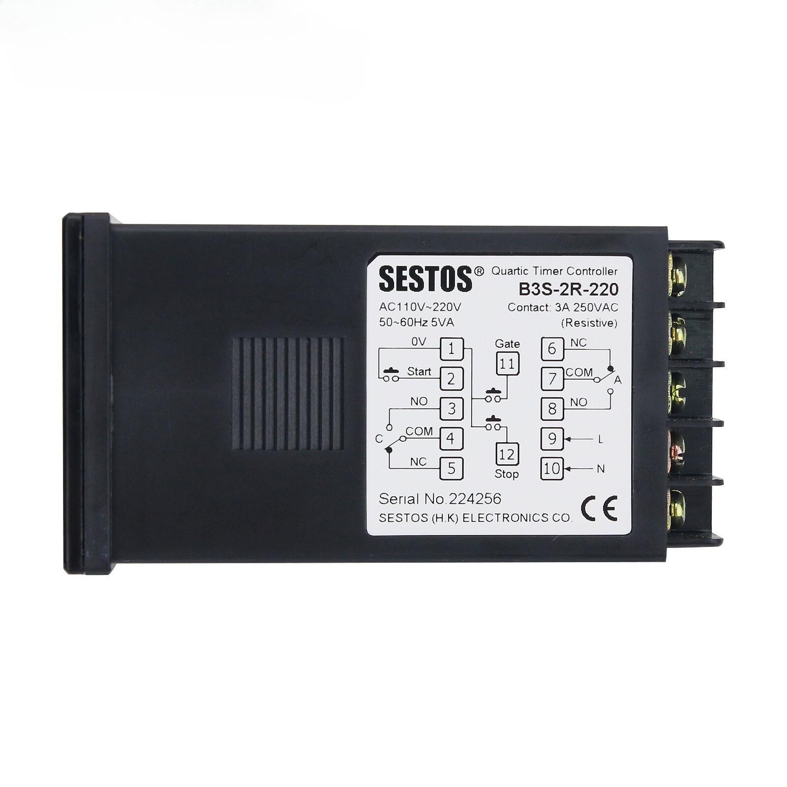 1PC Ce Ac100-240V B3S-2R-220 Sestos Digital Quartic Timer Relay Switch Relay