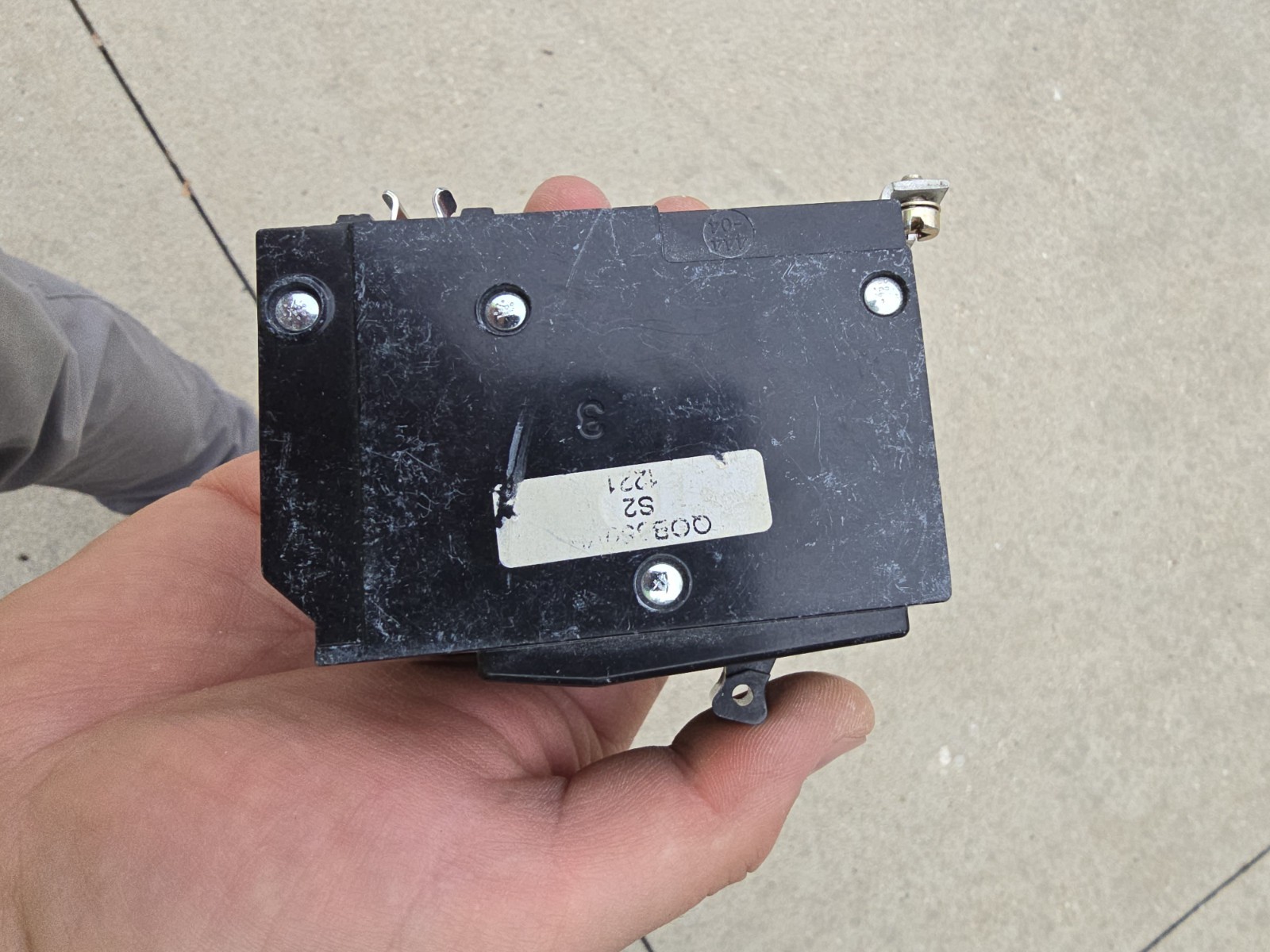 Square D QO350 50A 3-Pole AC Circuit Breaker w/ Trip Indicator, Screw Term