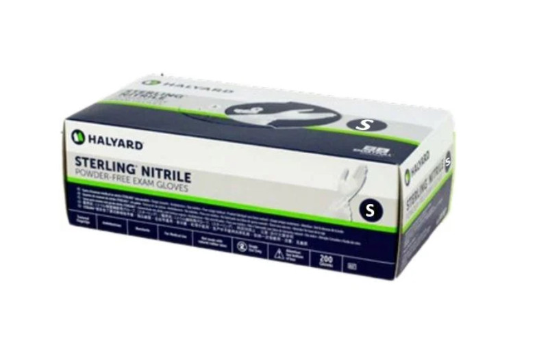 10 Boxes – Halyard Sterling Powder FreeNitrile Exam Gloves – Sizes: S, M, L, XL