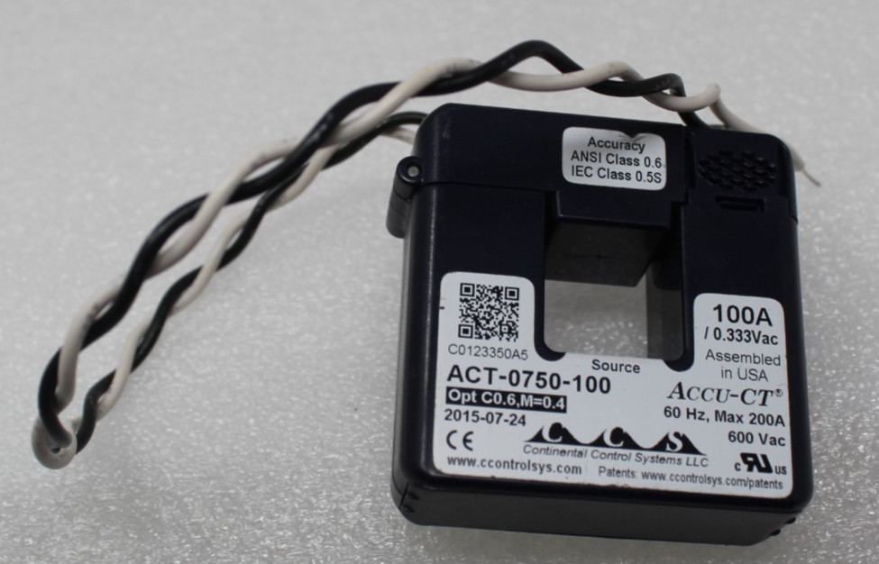 Onset ACT-0750-100 Accu-CT Split-Core Current Transformer, 100 Ampc ACT0750100