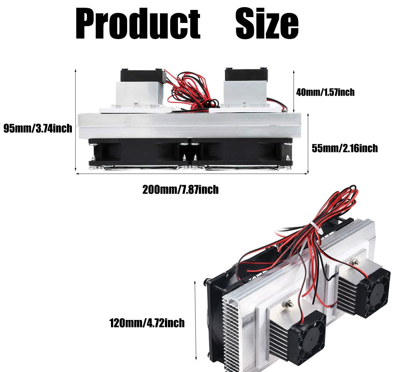 Mini Air Conditioner DC 12V DIY Thermoelectric Peltier Refrigeration Cooling