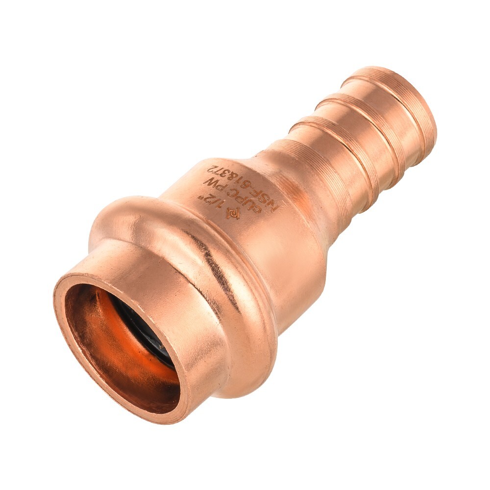 10 PCS EFIELD 1/2″ Press X 1/2″ PEX Crimp Coupling Copper Fittings, Lead Free
