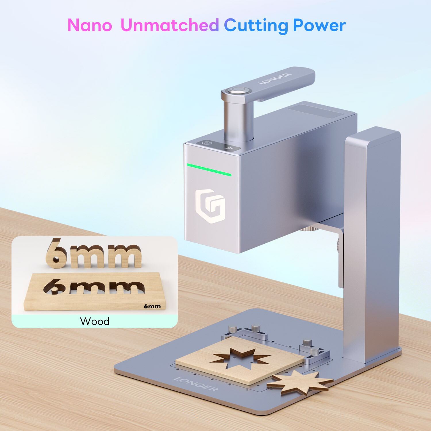 Longer Nano Portable Laser Engraving Machine 5000mm/s High Speed