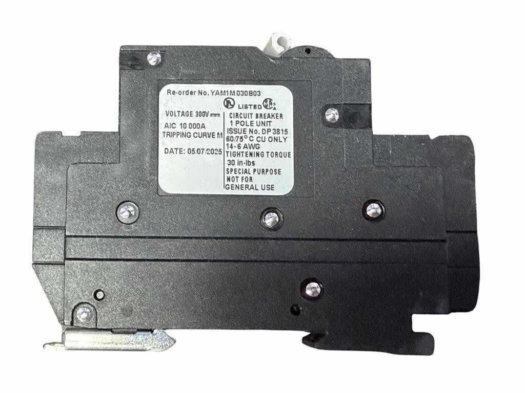 NEW CBI Circuit Breaker 30 Amp YAM1M030B03 DIN Rail Mount MNEPV30-300-1PP