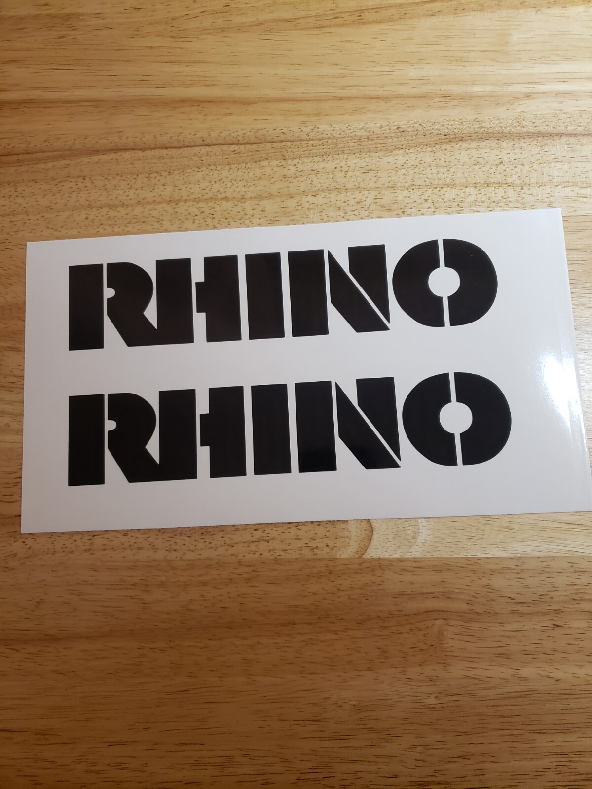 Servis Rhino Rotary Cutter decal sticker vinyl (2) replacement black 18×3.7″