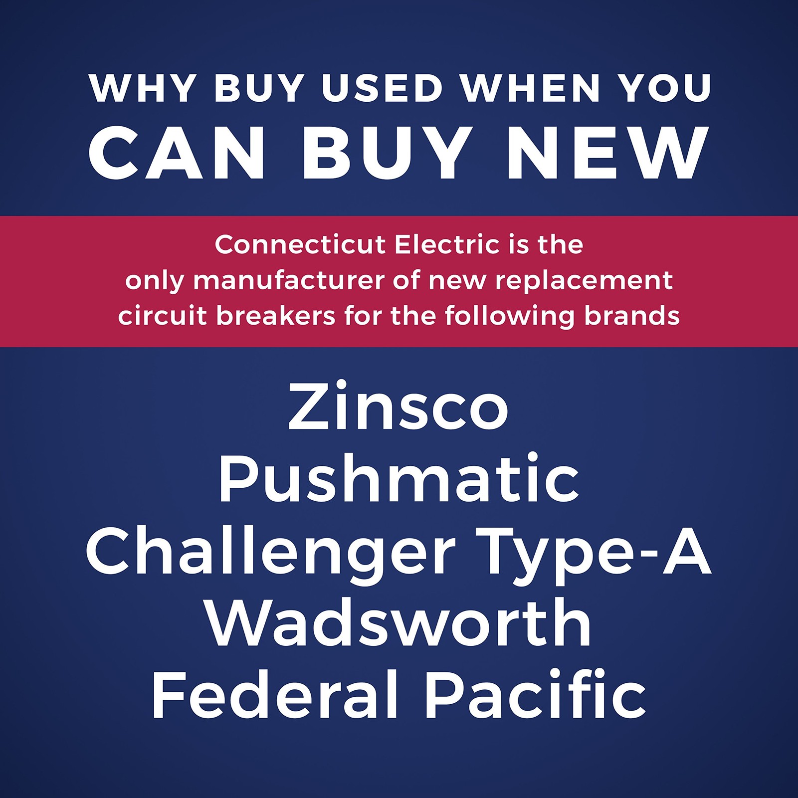 Connecticut Electric UBIF0215N Newly Manufactured Federal Pacific Electric Stab-