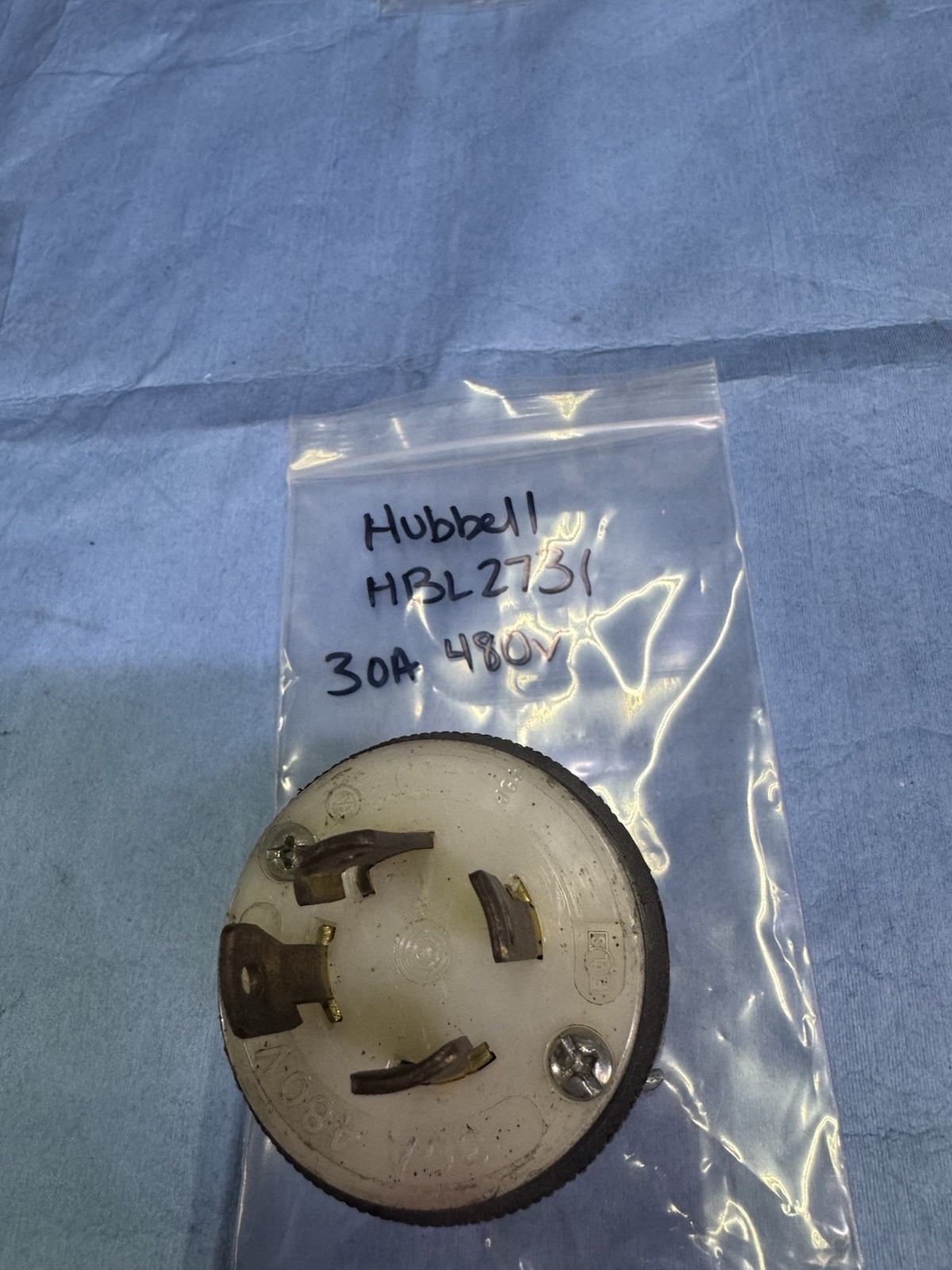 HBL-2731 Hubblel Plug 30Amp 480 Volt Volt Plugsused Tested